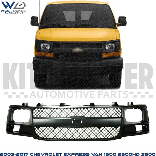 Front grille primed plastic - grille,